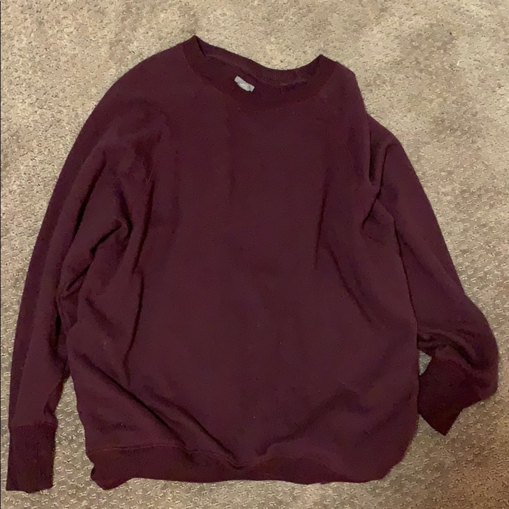 Burgundy sweater